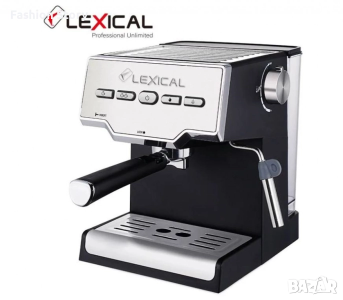 Кафемашина - Еспресо и капучино с млечна пяна, неръждаема стомана, снимка 1
