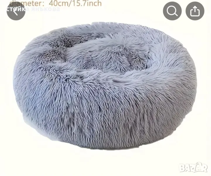 Продавам меко удобно сиво легло за коте, снимка 1