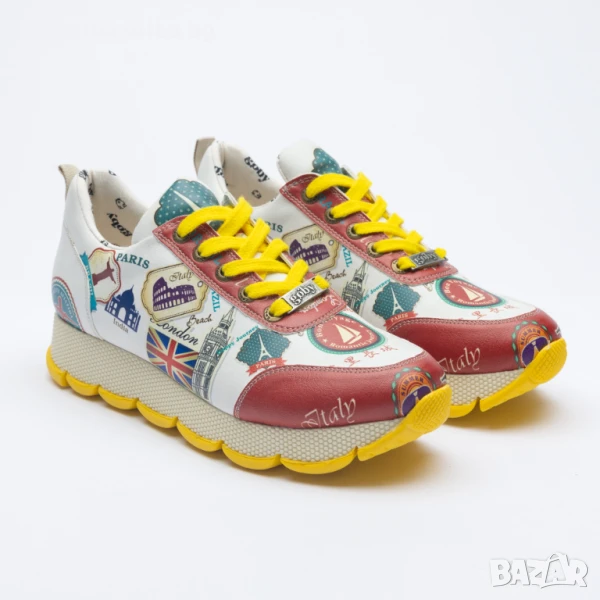 Дамски цветни маратонки с оригинален дизайн | Марка Tuasolea, снимка 1