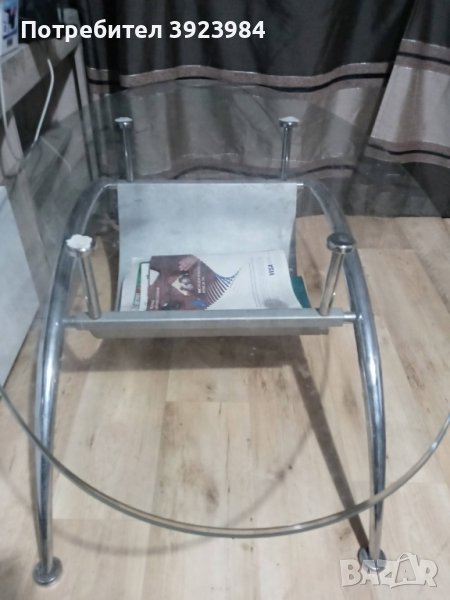 Овално Стъкло за Маса със стъклен плот, снимка 1