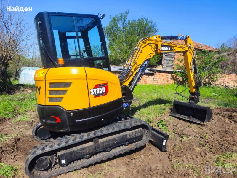 Услуги с верижен багер 4т Доставка на строителни материали със самосвал , снимка 1