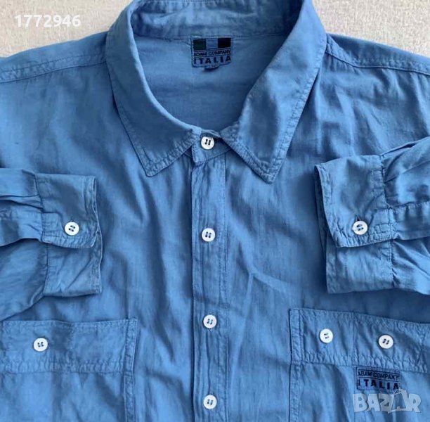 Памучна риза дълъг ръкав ADAM COMPANY Италия, снимка 1