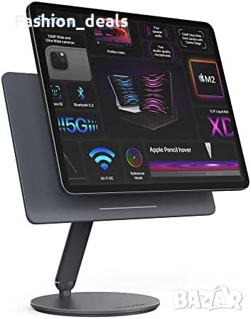 Нова Въртяща се магнитна стойка за iPad алуминиев държач таблет Apple, снимка 1