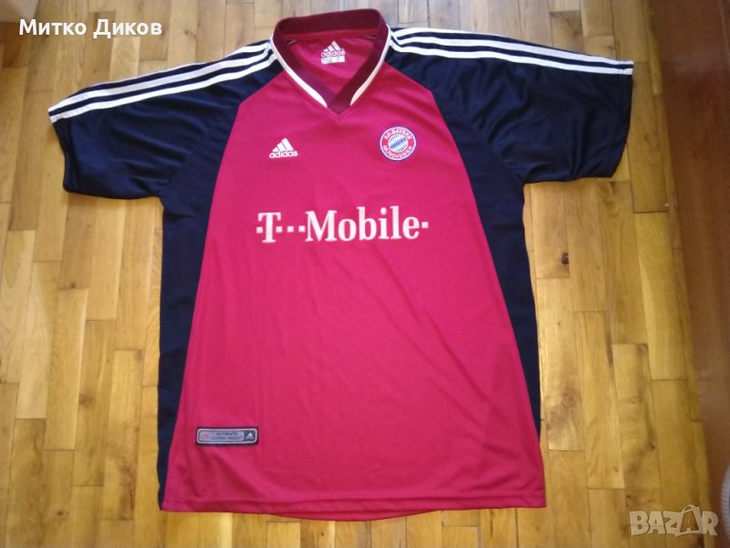 Байерн Мюнхен футболна тениска маркова на Адидас 2001-2003 домакини размер ХЛ, снимка 1