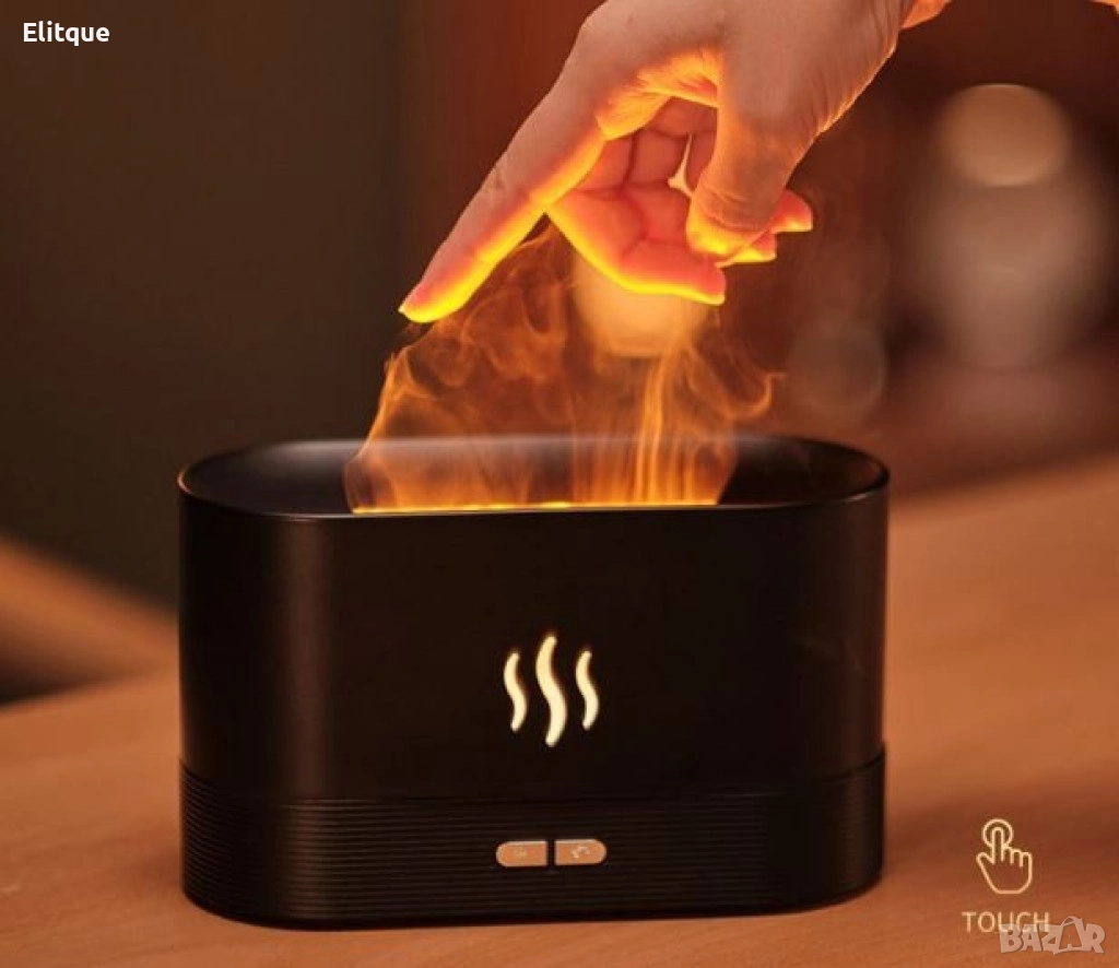 Компактен ултразвуков арома дифузер с вградени LED светлини. , снимка 1