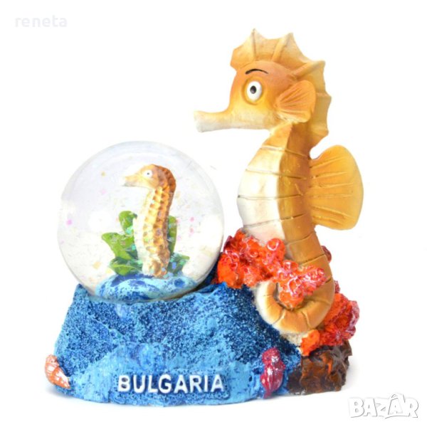 Преспапие Ahelos, Морско конче, Керамика/стъкло, 10х9 см., снимка 1