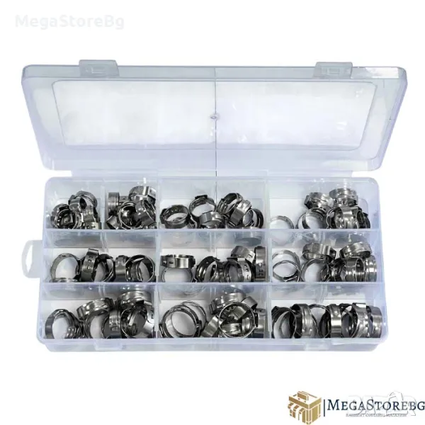 Скоби за маркуч 100бр., снимка 1