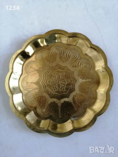 Месингова чиния 15.5 см. , снимка 1