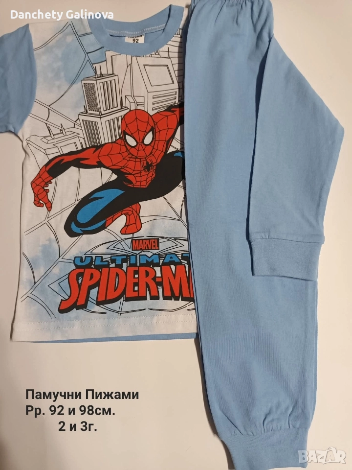 памучна пижама спайдърмен , снимка 1