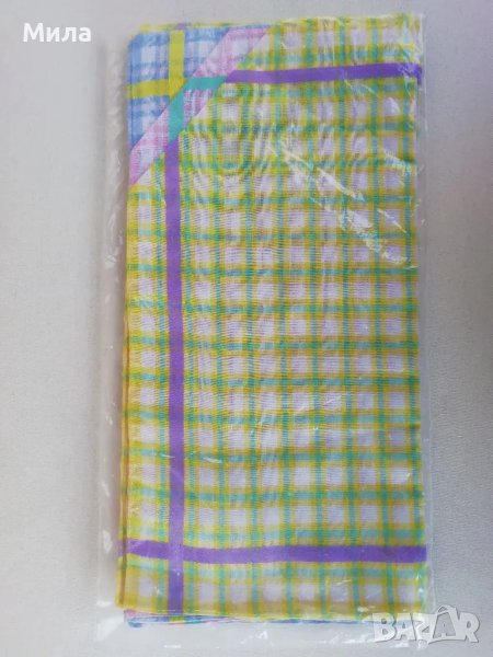 Нов комплект 12 носни кърпички,100% памук,30/30 см, снимка 1