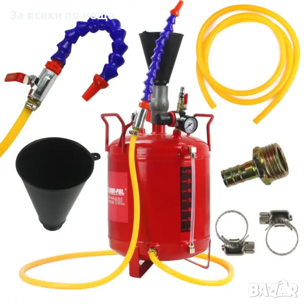 Пневматична система за пълнене на масло 10 литра Mar-Pol, снимка 1