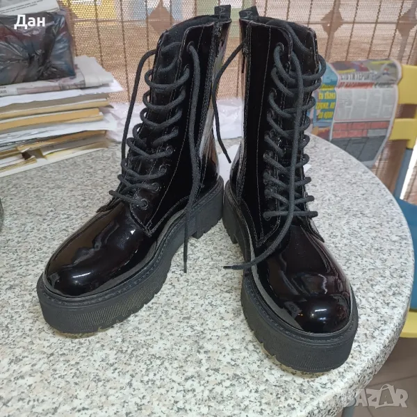 Дамски черни боти, снимка 1