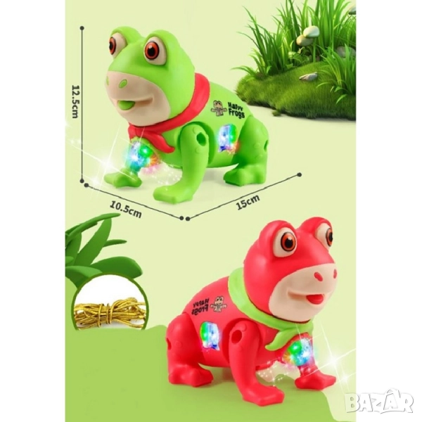 Жабка на батерии с музика и светлина, снимка 1