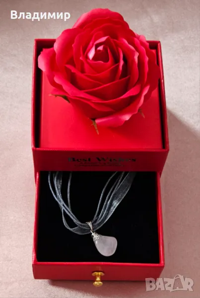 Ръчно изработено колие със розов кварц, снимка 1