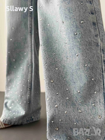 Дънки с камъни, снимка 3 - Дънки - 52564073