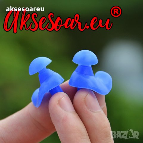 1 чифт Силиконови тапи за уши за плуване водоустойчиви меки ушни тапи против шум Прахозащитни водола, снимка 7 - Водни спортове - 41021881