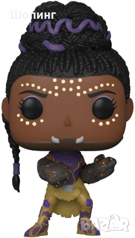 Funko POP! Marvel Black Panther - фигура и тениска, снимка 5 - Колекции - 51933518