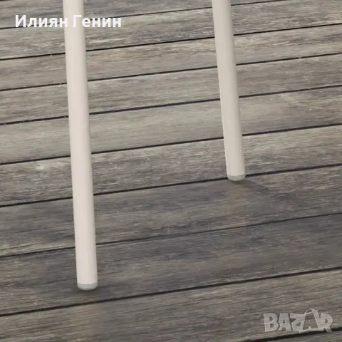 Комплект от 4 градински стола Outsunny Градински столове Модерен дизайн 59 см x 55 см x 84 см Сив, снимка 6 - Градински мебели, декорация  - 50393247