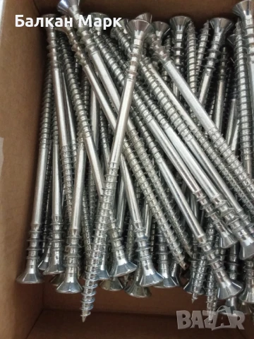 Регулиращи, регулируеми, дистанционни винтове за дърво 6x120мм ,100бр., снимка 2 - Железария - 51219693