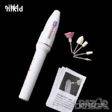 ел. електрическа пила за нокти маникюр с 5 накрайника  накрайник фреза фрези + подарък калъф, снимка 2 - Продукти за маникюр - 15860156