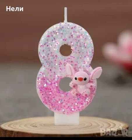 Свещички за торта на Стич, снимка 3 - Други - 50444187