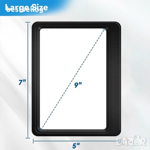 Голяма увеличителна лупа за четене на книга лист мощна 5Х увеличение, снимка 8 - Други инструменти - 42547981