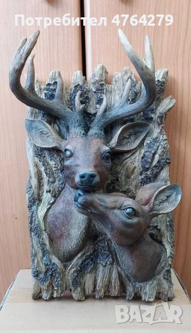 Ново Пано за Стена Елен - Декорация Еленчета за Механа 35х22см, снимка 4 - Пана - 53854935