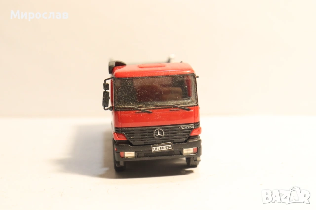 HERPA H0 1/87 MERCEDES ACTROS САМОСВАЛ ГОНДОЛА KАМИОН МОДЕЛ, снимка 3 - Колекции - 53665374