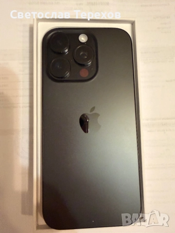 Продавам телефон-iPhone 16pro-256GB Bleack TITANIUM - НОВ, снимка 9 - Apple iPhone - 52405838