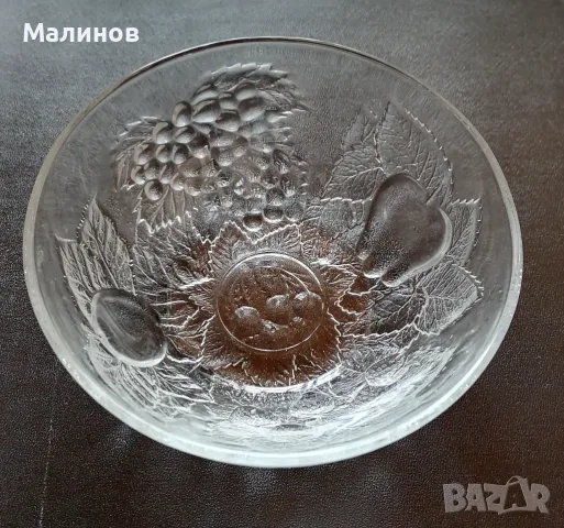 Стъклена фруктиера с капаче, снимка 4 - Аксесоари за кухня - 49315171