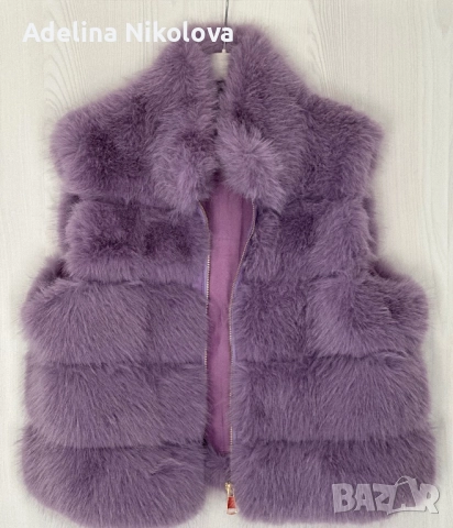 Пухкав дамски къс елек, снимка 3 - Елеци - 52866731