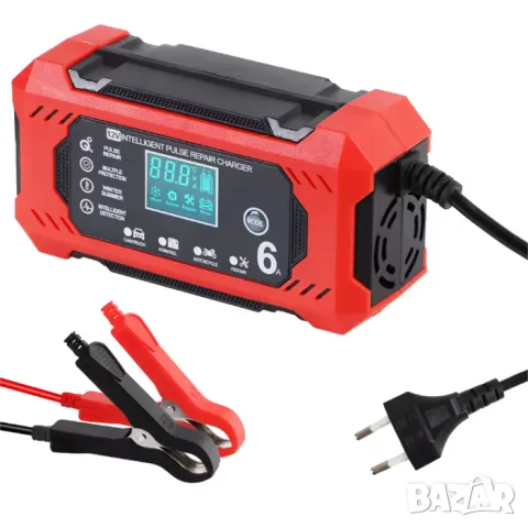 Интелигентно зарядно за акумулатор 12V 6A за AGM GEL и LiFePO4, снимка 4 - Аксесоари и консумативи - 55865450