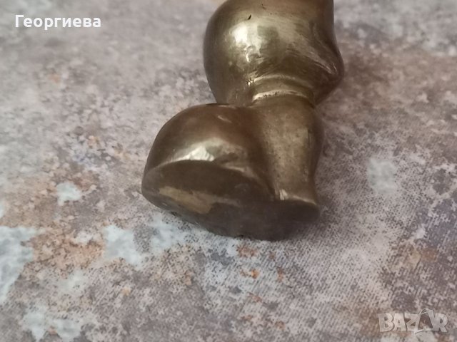 Месингово коте статуетка, фигурка , снимка 3 - Декорация за дома - 41826059