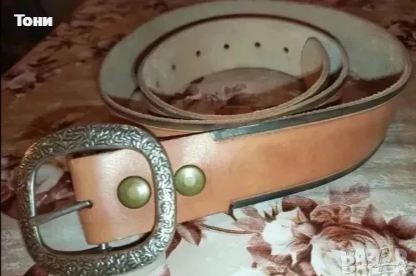 KARIM Нов Дамски Колан Изцяло от Естествена Кожа 120см. , снимка 5 - Колани - 50516965