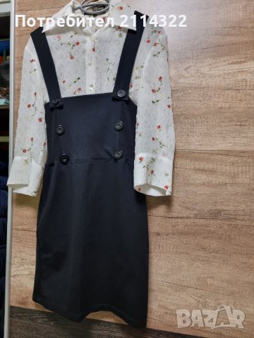 Дизайнерска риза с рокля под гърди, снимка 2 - Костюми - 41419939