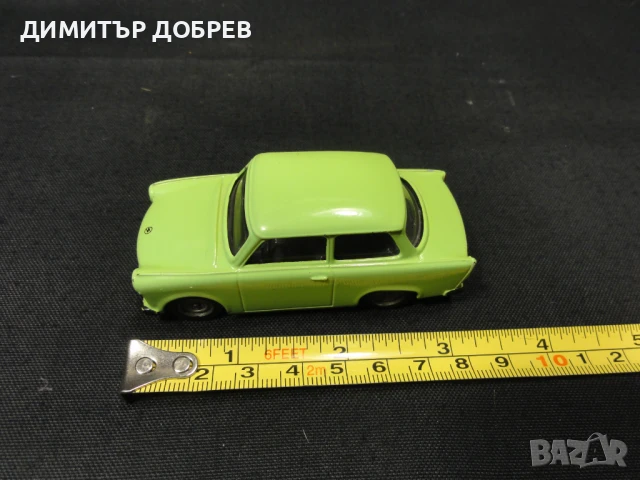 1/43 СТАРА РЕТРО МЕТАЛНА КОЛИЧКА МАЩАБЕН МОДЕЛ TRABANT 601 VITESSE PORTUGAL, снимка 7 - Колекции - 50839644