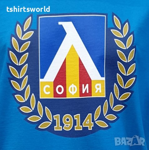Нова мъжка тениска на футболния отбор ЛЕВСКИ в син цвят, снимка 2 - Тениски - 39173489