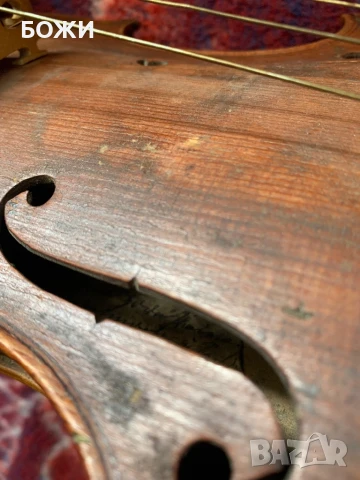 Стара ръчна цигулка – декорация, реставрация или колекция – уникат!, снимка 13 - Антикварни и старинни предмети - 50671454