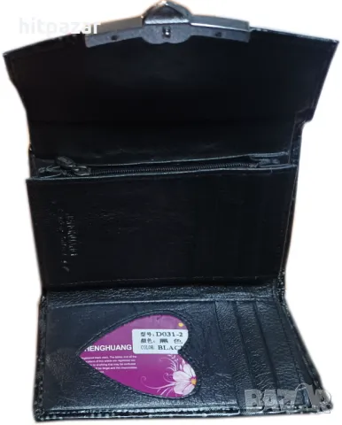 Портмоне с фото принт и закопчаване със сърце, снимка 2 - Портфейли, портмонета - 47393708