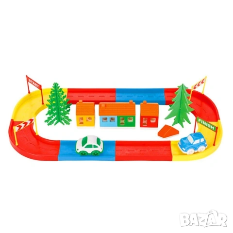 Конструктор писта Mini City Road с 2 колички, снимка 2 - Коли, камиони, мотори, писти - 53839983