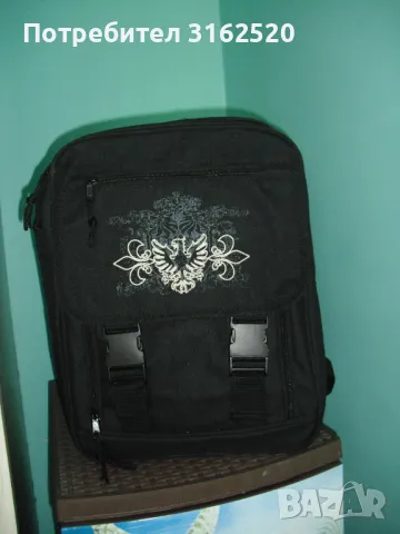 Черна ученическа раница, снимка 1