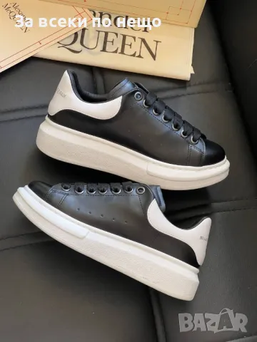 Alexander McQueen Дамски Черни Маратонки👟Дамски Спортни Обувки Александър Макуин Код E377, снимка 4 - Маратонки - 50422444