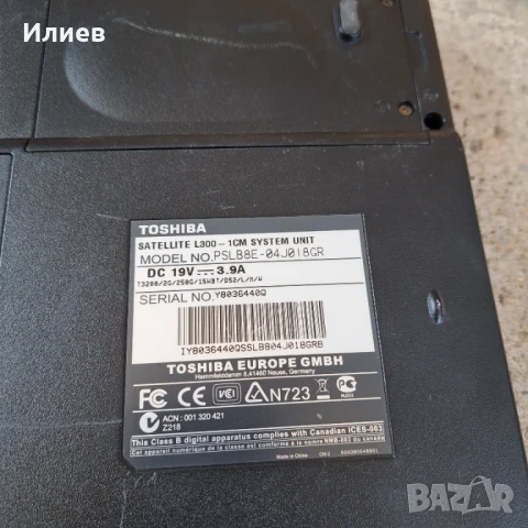 Лаптоп Toshiba SATELLITE L300, снимка 4 - Лаптопи за дома - 50655257