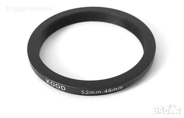 52mm - 46mm KOOD Преходник за филтър на резба Step-Down Lens Filter Adapter Ring ​