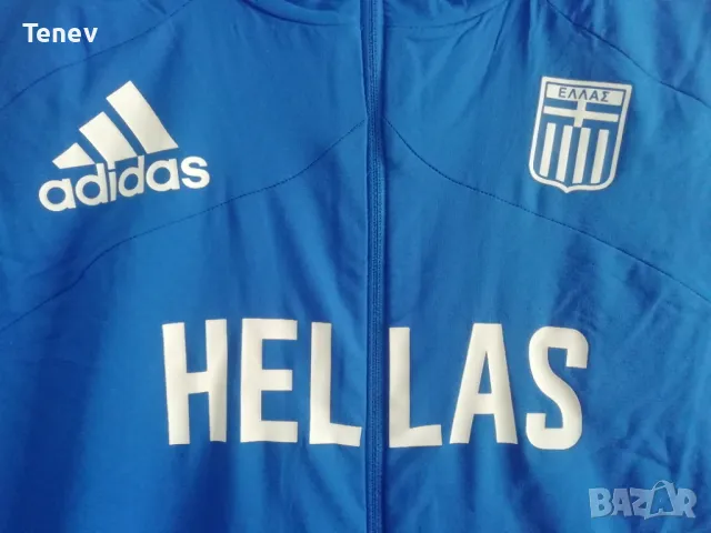 Hellas Greece Adidas Primeblue Adizero оригинално ново яке горнище ветровка Адидас Гърция дамско XS, снимка 3 - Якета - 47667820