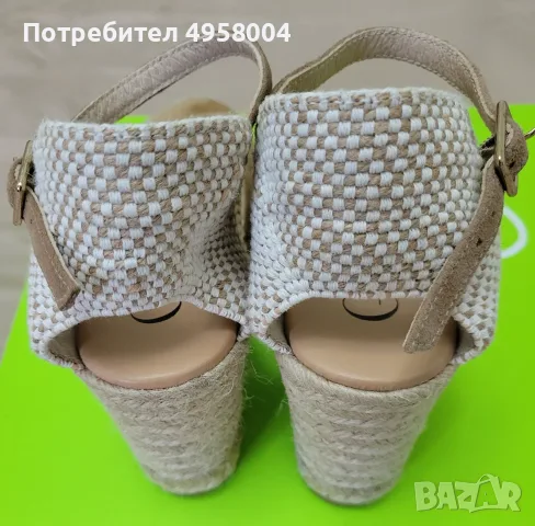 Дамски еспадрили Gaimo, велур, бежови, размер 38, снимка 8 - Сандали - 56207942