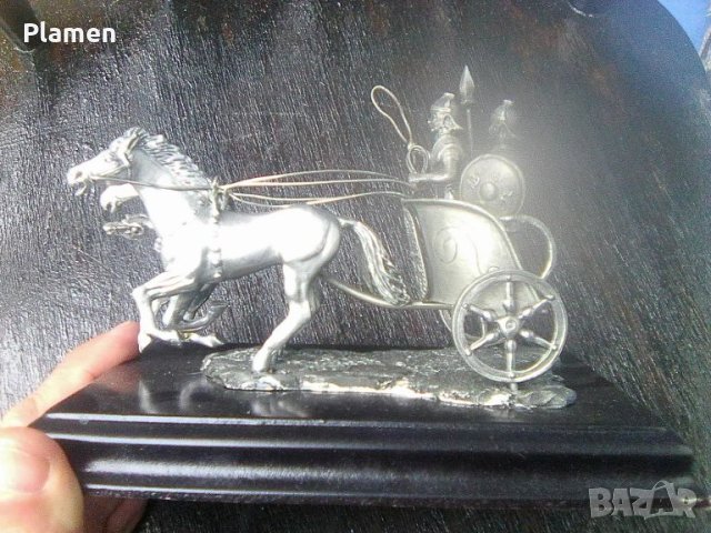 Модел на метална римска бойна колесница, снимка 5 - Други ценни предмети - 40679905