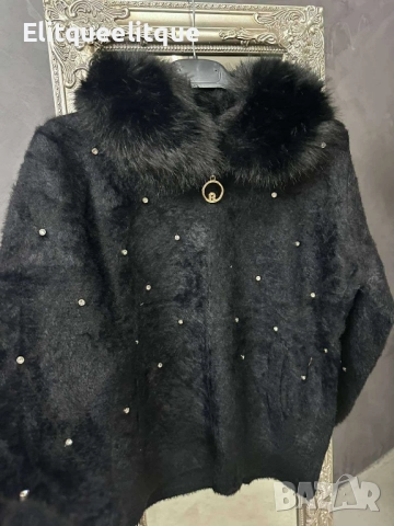 кашмирена жилетка с камъни , снимка 3 - Жилетки - 52218266