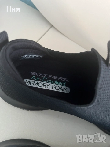 Черни дамски обувки Skechers – Wide Fit, снимка 5 - Дамски ежедневни обувки - 55822100