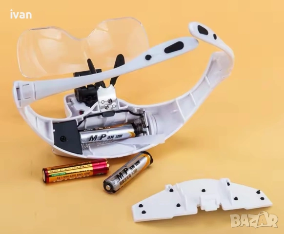 очила за детайлна работа с 5 увеличителни лещи и лед светлина. , снимка 4 - Други инструменти - 53684382